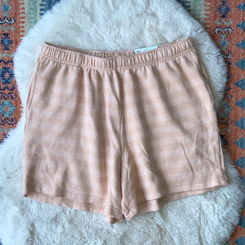 SO striped lounge short pajama shorts sleepwear casual fleece gift size small